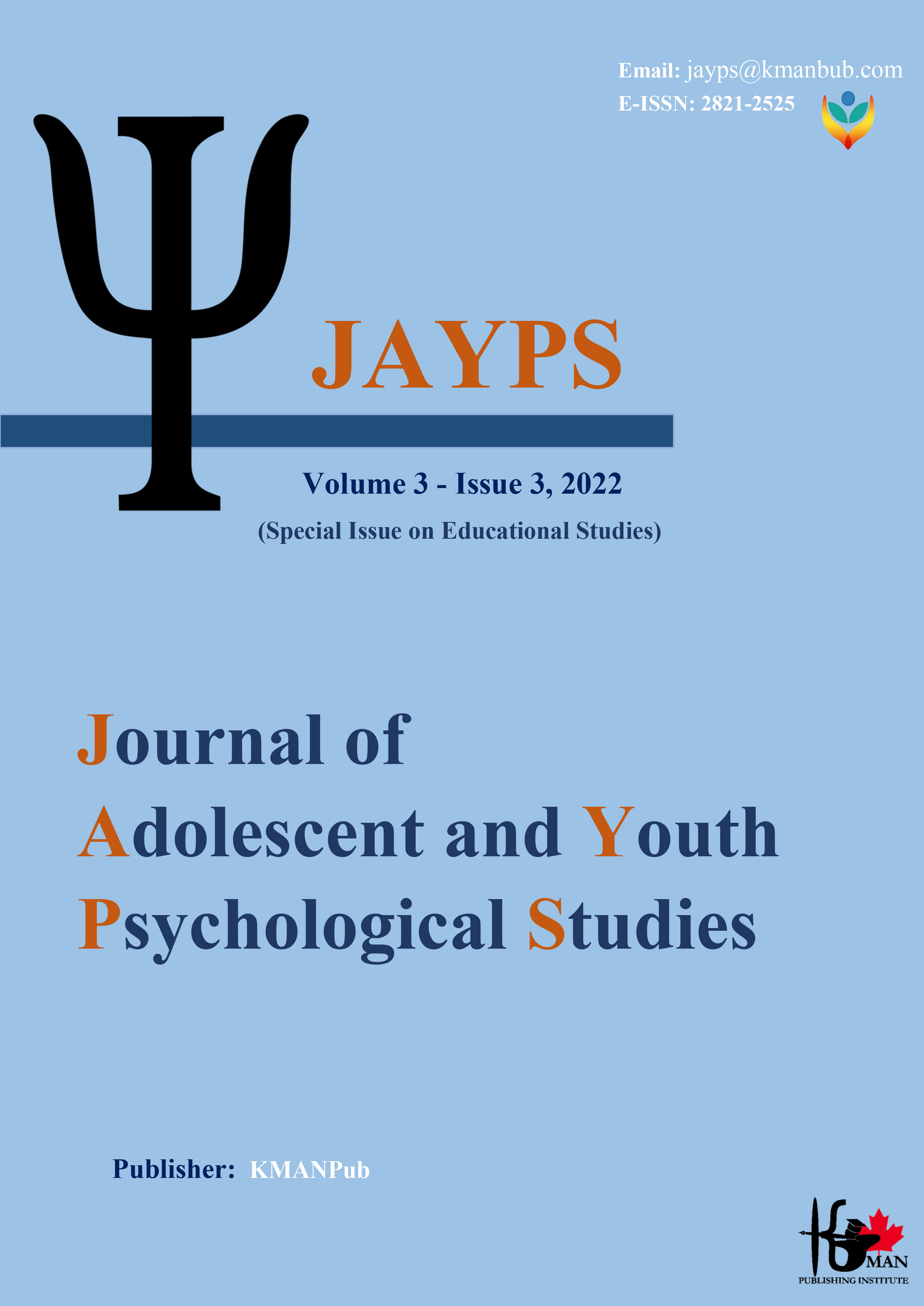 					View Vol. 3 No. 3 (2022): Serial Number 6 (Special Issue on Educational Studies)
				
